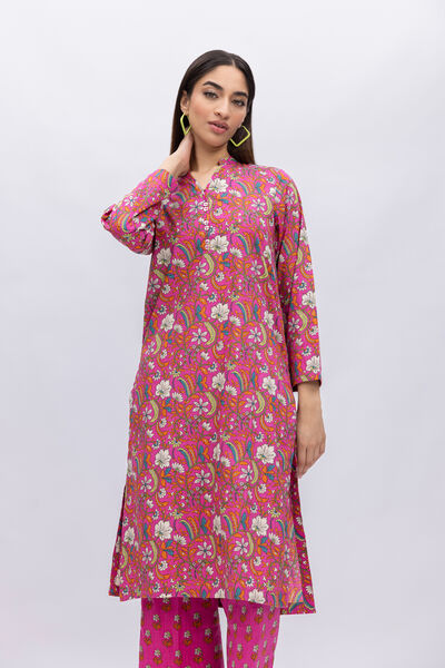 Printed | Crosshatch Poplin | Kurta | AED 100.00