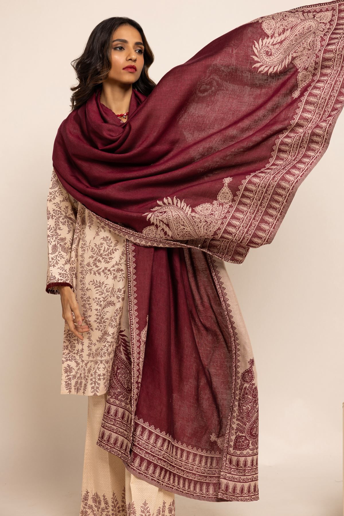Buy Shawl 30.00 AED 1001795394 Khaadi United Arab Emirates