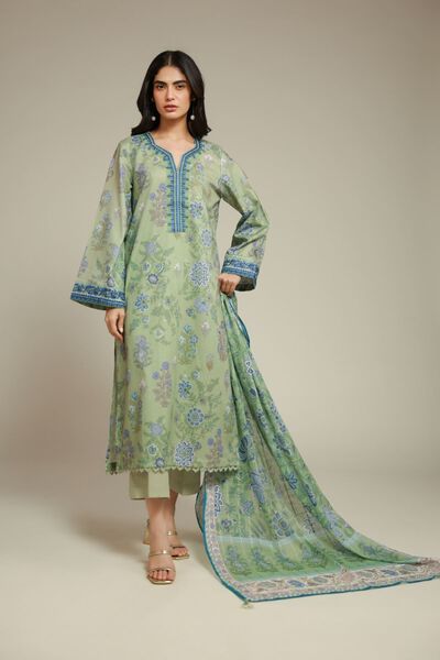 Embroidered | Textured Lawn | Fabrics 3 Piece | AED 180.00
