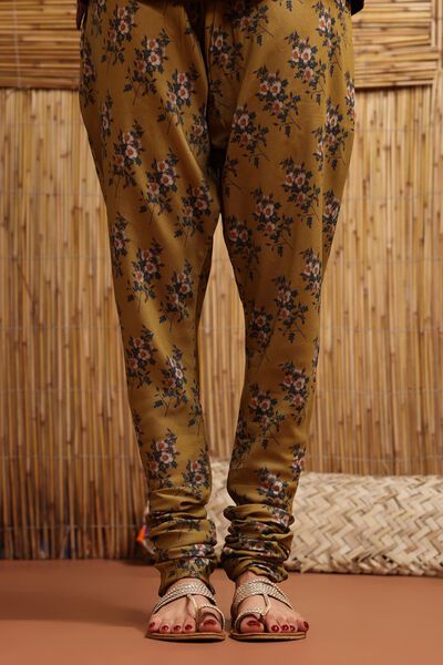 Khaadi, Womens, Embroidered Stretchable Tights, Color Beige, New
