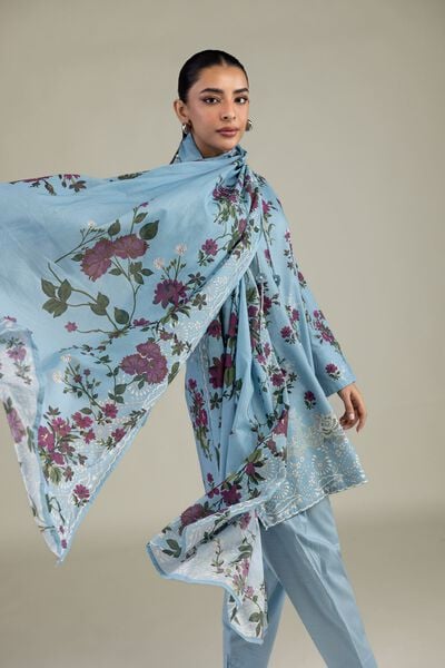 Printed | Lawn | Floral Lawn Dupatta | AED 80.00