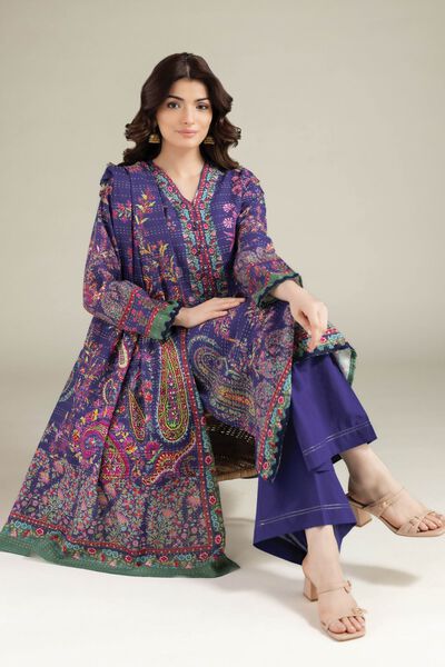 Printed | Mesuri Dobby | Tailored 3 Piece | AED 250.00