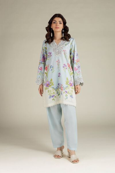 Embroidered | Satin | Fabrics 2 Piece | Top and Bottom | AED 150.00
