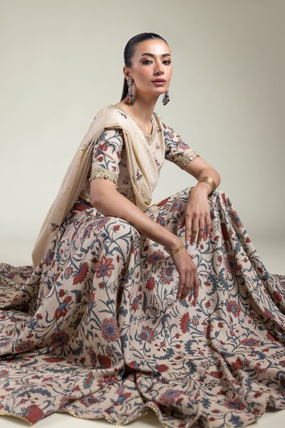Embroidered | Raw Silk | Lehenga Choli Set | AED 195.00