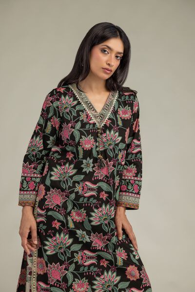 Embroidered | Cambric | Floral Cambric Kurta | AED 180.00
