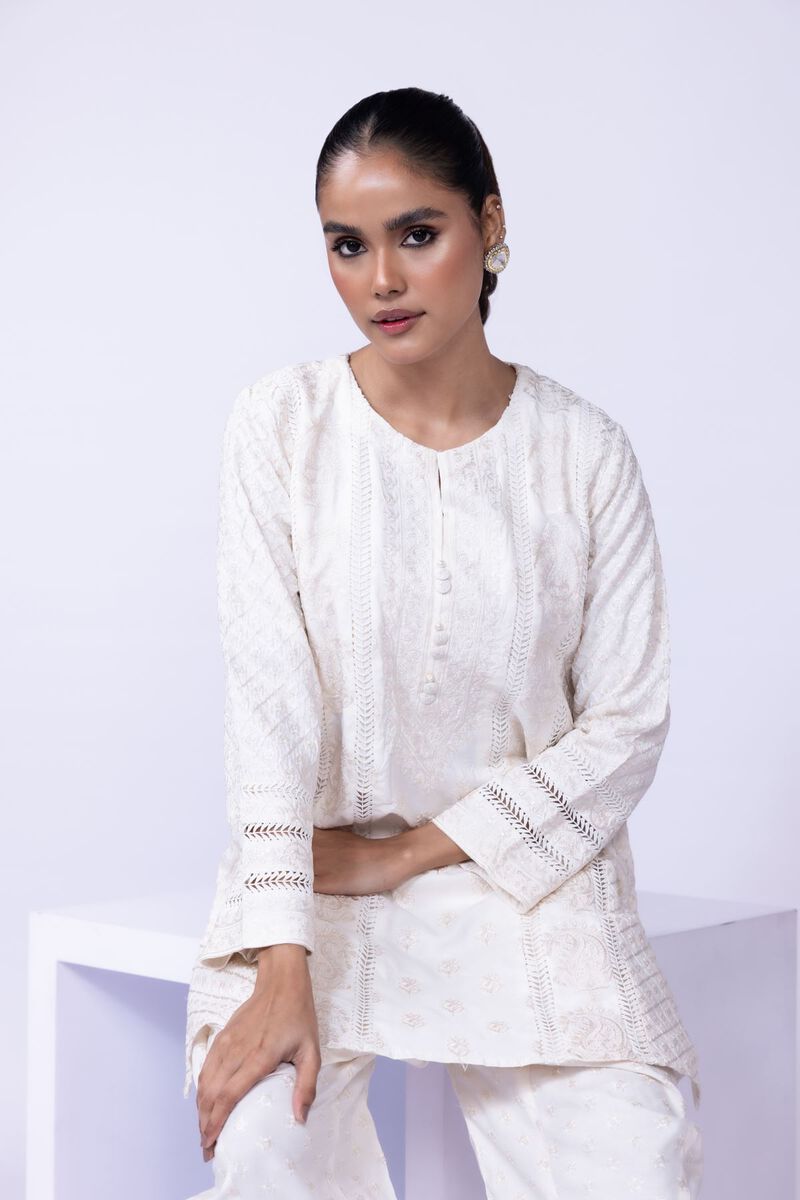 Embroidered | Russian Raw Silk | Kurta | AED 120.00