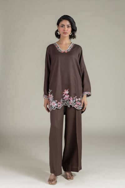 Dyed | Heavy Blended Viscose | Relaxed Fit Pants | AED 75.00