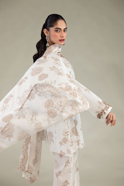 Embroidered | Lawn | Floral Lawn Dupatta | AED 80.00