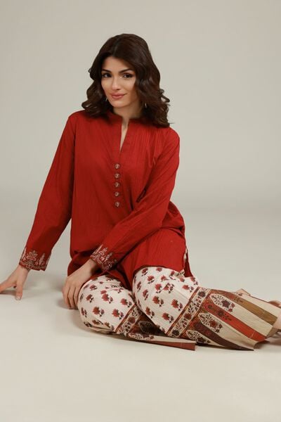 Embroidered | Cotton Crinkle | Kurta | AED 120.00