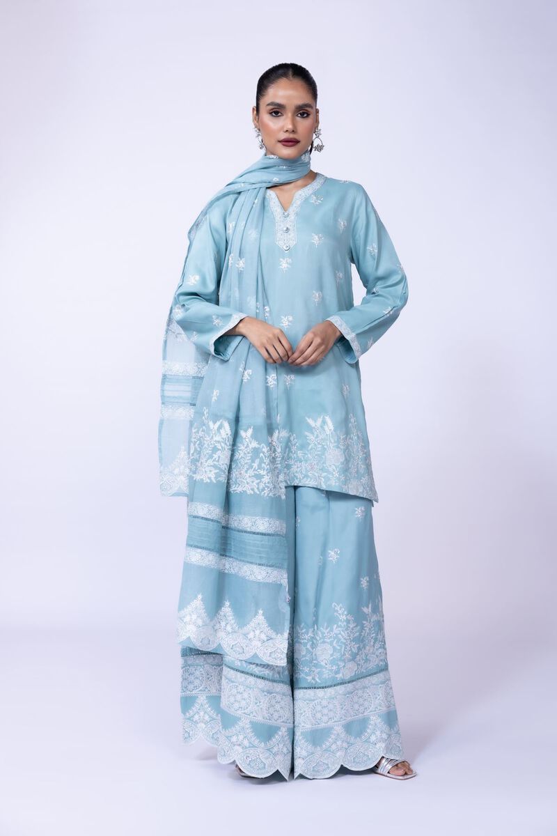 Embroidered | Russian Raw Silk | Pants | null