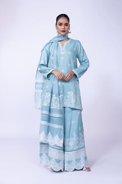 Embroidered | Russian Raw Silk | Pants | AED 96.00