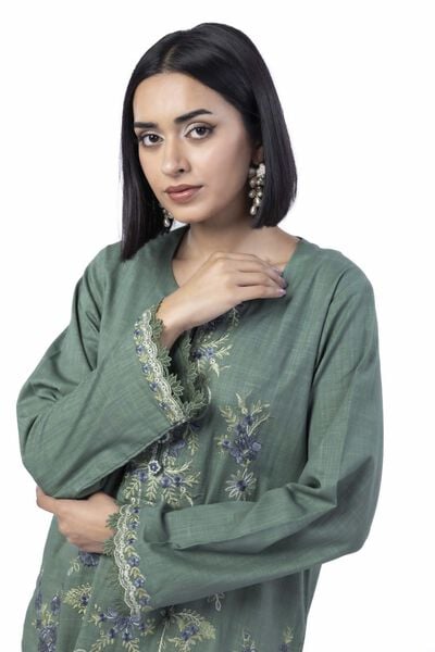 Embroidered | Heavy Textured Cotton | Fabrics 2 Piece | Top and Bottom | AED 160.00