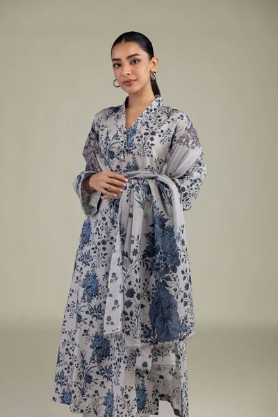 Printed | Lawn | Gray Lawn Dupatta | AED 80.00