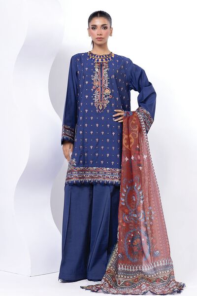 Embroidered | Dull Raw Silk | Fabrics 3 Piece | AED 102.00