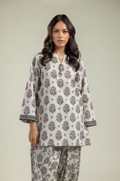Printed | Cambric | Short Cambric Kurta | AED 100.00
