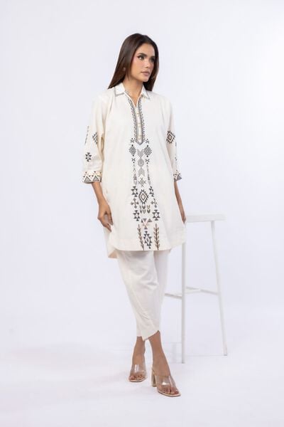 Dyed | Crosshatch Poplin | Pants | AED 60.00