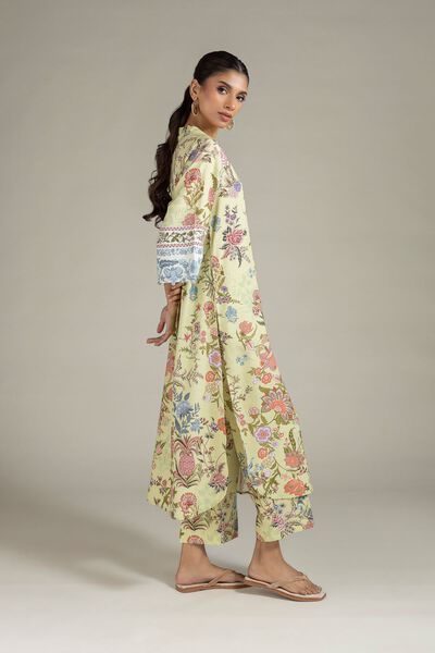 Printed | Raw Silk | Pants | AED 60.00