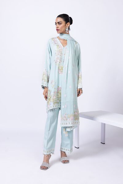 Embroidered | Thai Silk | Pants | AED 30.00