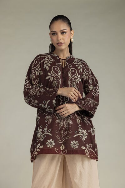 Printed | Cotton Dobby | Floral Cotton Kurta | AED 100.00