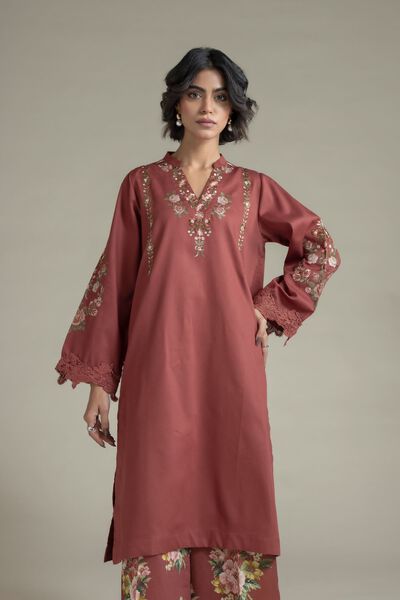 Embroidered | Textured Cotton | Kurta | AED 120.00