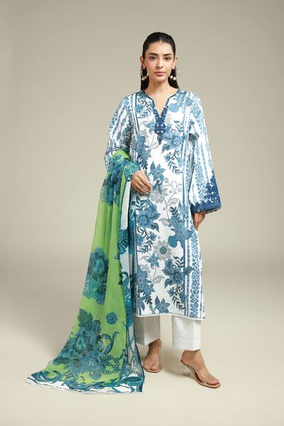 Embroidered | Satin | Fabrics 3 Piece | AED 200.00