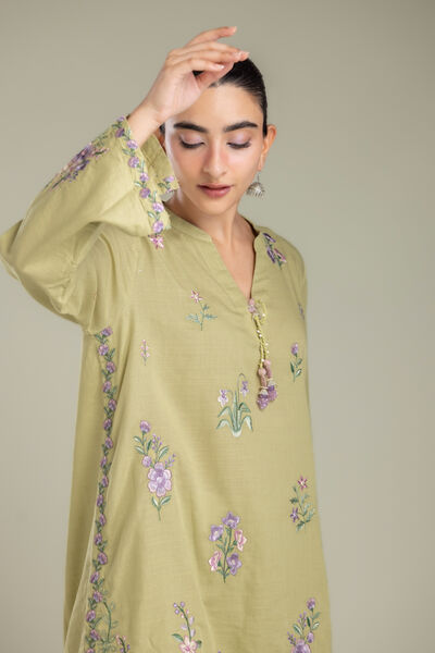 Embroidered | Light Khaddar | Fabrics 2 Piece | Top and Bottom | AED 180.00