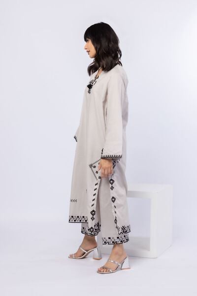 Embroidered | Cotton Dobby | Pants | AED 80.00