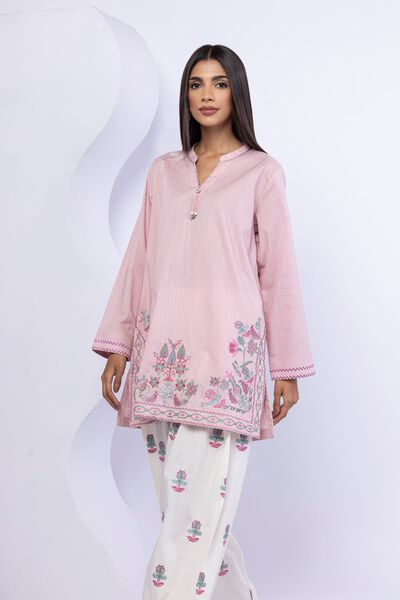 Embroidered | Crosshatch Poplin | Kurta | AED 140.00