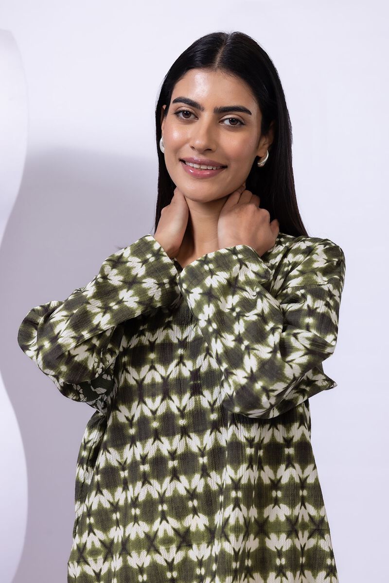 Printed | Ripple Crinkle | Kurta | AED 30.00