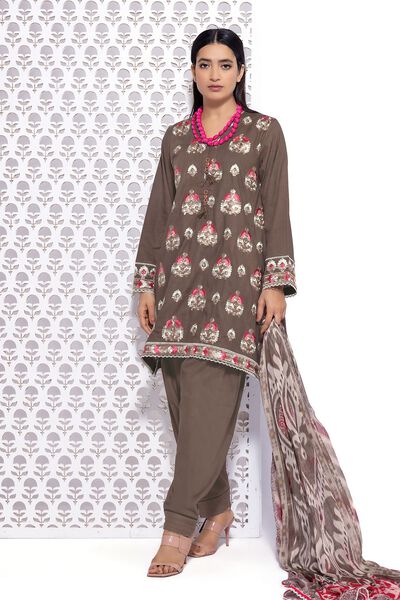 Embroidered | Crosshatch | Tailored 3 Piece | AED 102.00