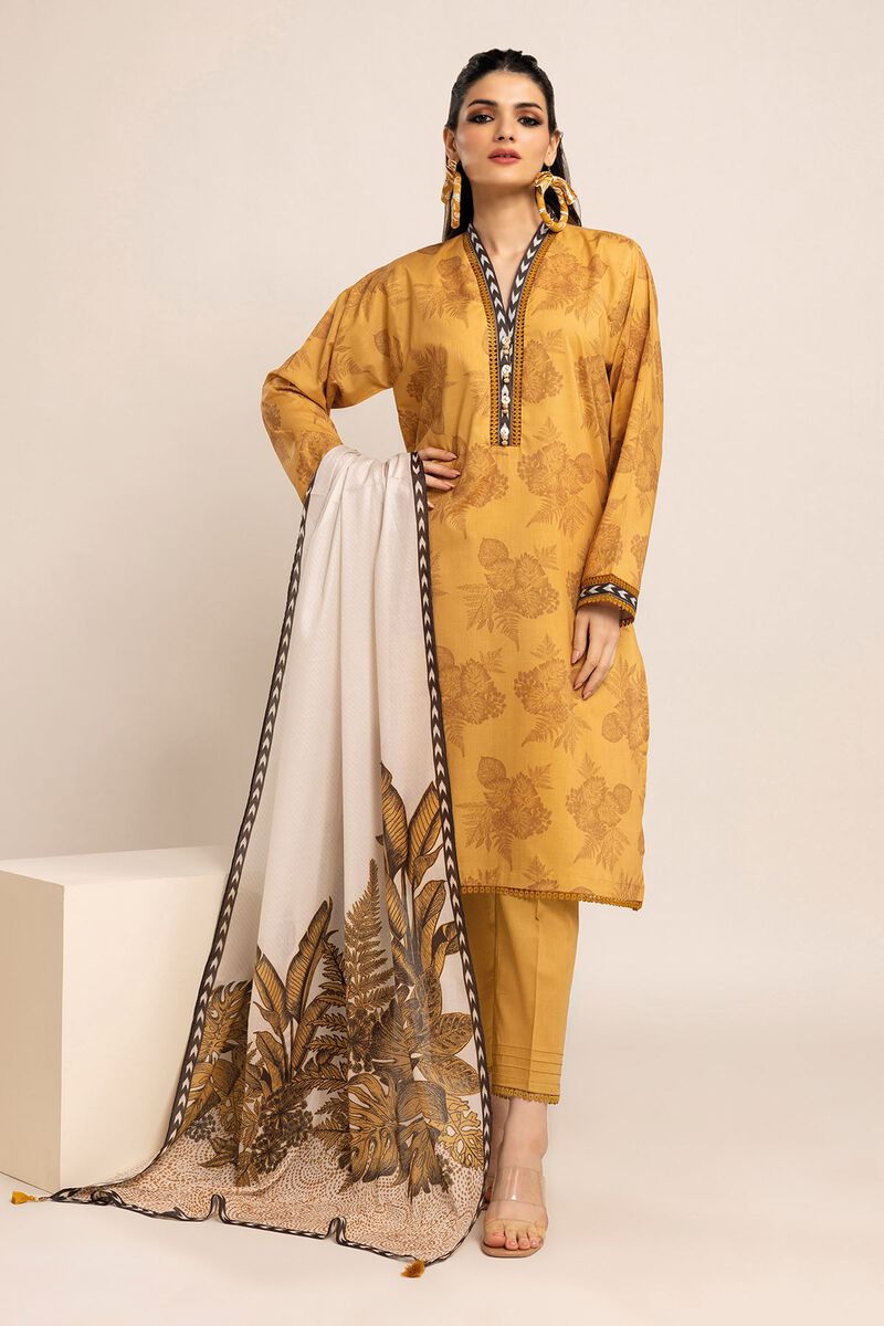 Printed | Cambric | Fabrics 3 Piece | null
