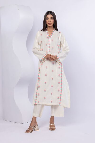 Embroidered | Lurex Stripes | Kurta | AED 160.00