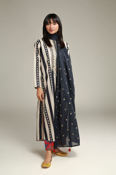 Embroidered | Cambric | Red Cambric Pants | AED 80.00