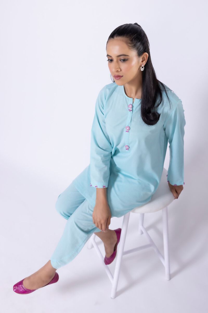 Dyed | Chambray | Kurta | null