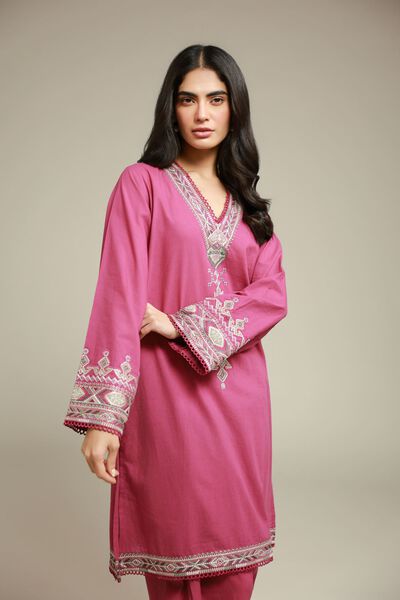 Embroidered | Cambric | Fabrics 2 Piece | Top and Bottom | AED 150.00