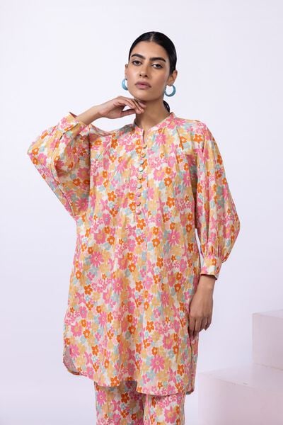 Printed | Ripple Crinkle | Kurta | AED 50.00