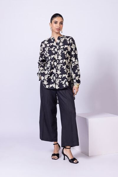 Printed | Dull Raw Silk | Blouse | AED 30.00