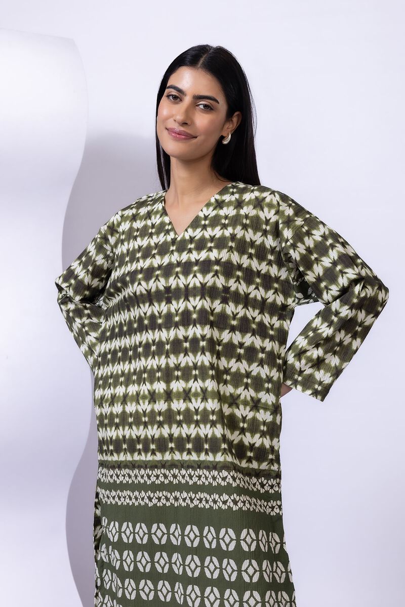 Printed | Ripple Crinkle | Kurta | AED 30.00