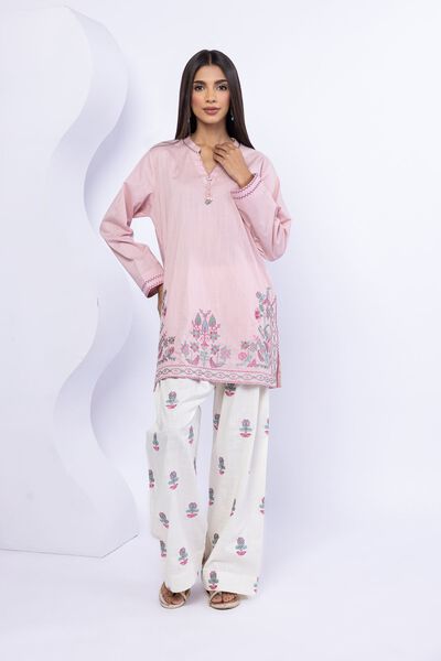 Embroidered | Crosshatch Poplin | Kurta | AED 140.00