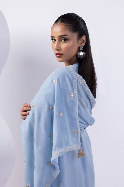 Dyed | Light Thai Silk | Dupatta | AED 36.00