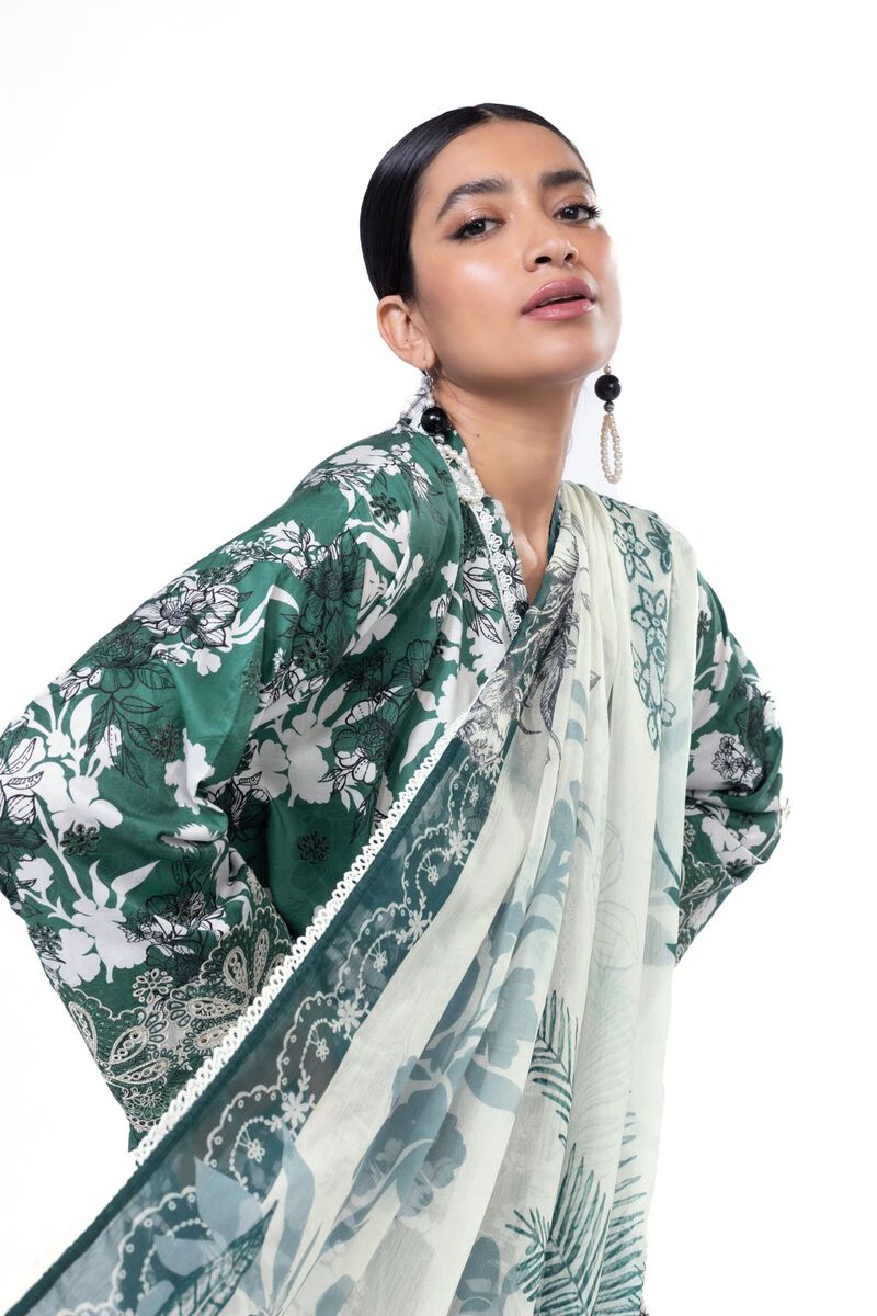 Embroidered | Cambric | Fabrics 3 Piece | null
