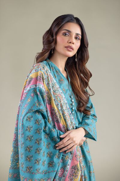 Printed | Lawn | Floral Dupatta | AED 100.00