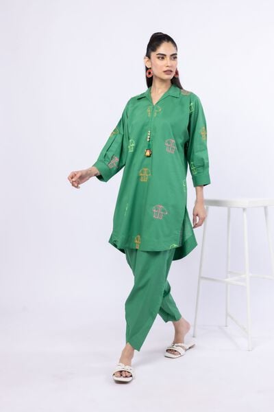 Embroidered | Crosshatch Poplin | Kurta | AED 60.00