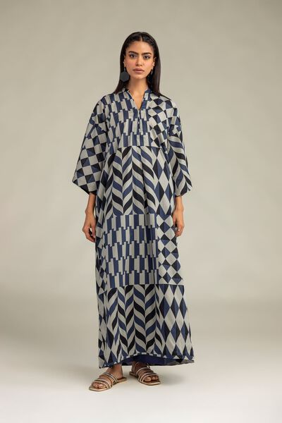 Printed | Cambric | Long Cambric Kurta | AED 150.00