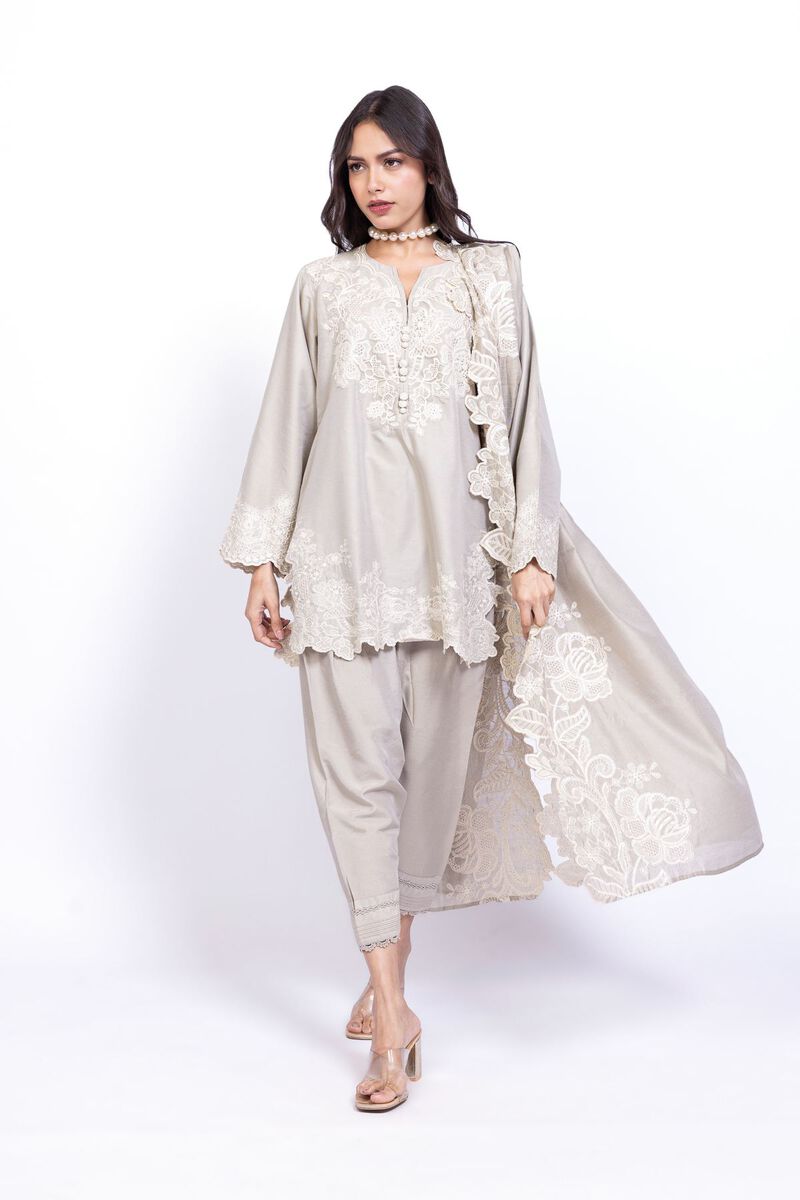 Embroidered | Cotton Net | Dupatta | null