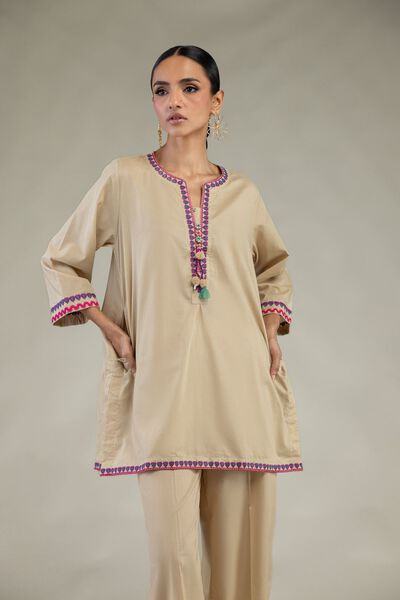 Embroidered | Cambric | Short Cambric Kurta | AED 180.00