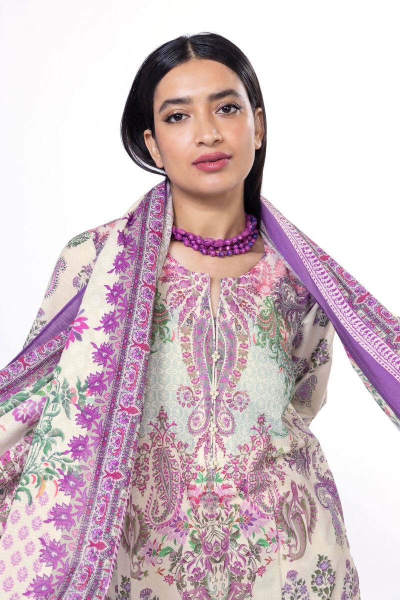 Printed | Slub Lawn | Fabrics 3 Piece | null
