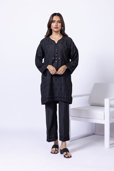 Embroidered | Raw Silk | Pants | AED 24.00