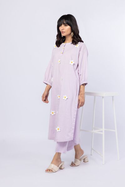 Embroidered | Crosshatch Poplin | Kurta | AED 160.00