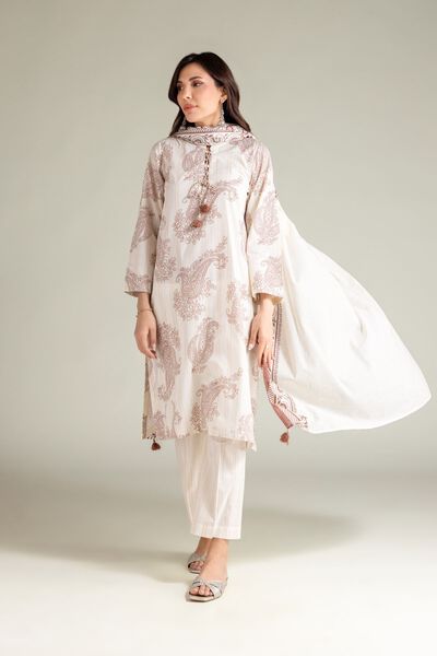 Embroidered | Textured Lawn | Paisley Lawn Dupatta | AED 80.00